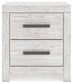 Cayboni Twin Panel Bed with Mirrored Dresser and Nightstand