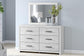 Cayboni Twin Panel Bed with Mirrored Dresser and Nightstand