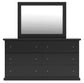 Maribel Full Panel Bed, Dresser, Mirror, Chest and Nightstand
