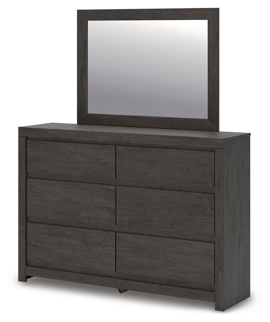 Parlayon Queen Panel Storage Bed, Dresser and Mirror