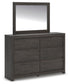 Parlayon Queen Panel Storage Bed, Dresser, Mirror and Nightstand