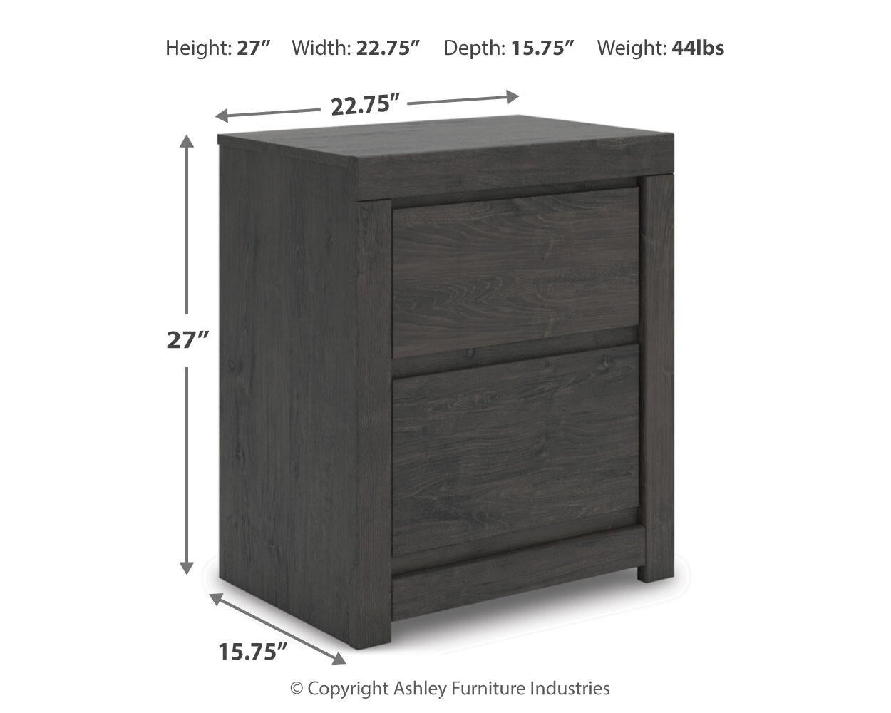 Parlayon Queen Panel Storage Bed, Dresser, Mirror and Nightstand