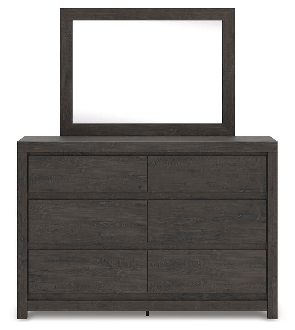 Parlayon King Panel Storage Bed, Dresser and Mirror