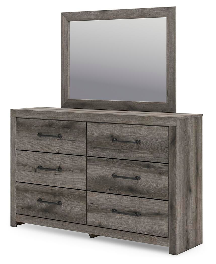 Graystorm Twin Panel Bed, Dresser, Mirror, Chest and Nightstand