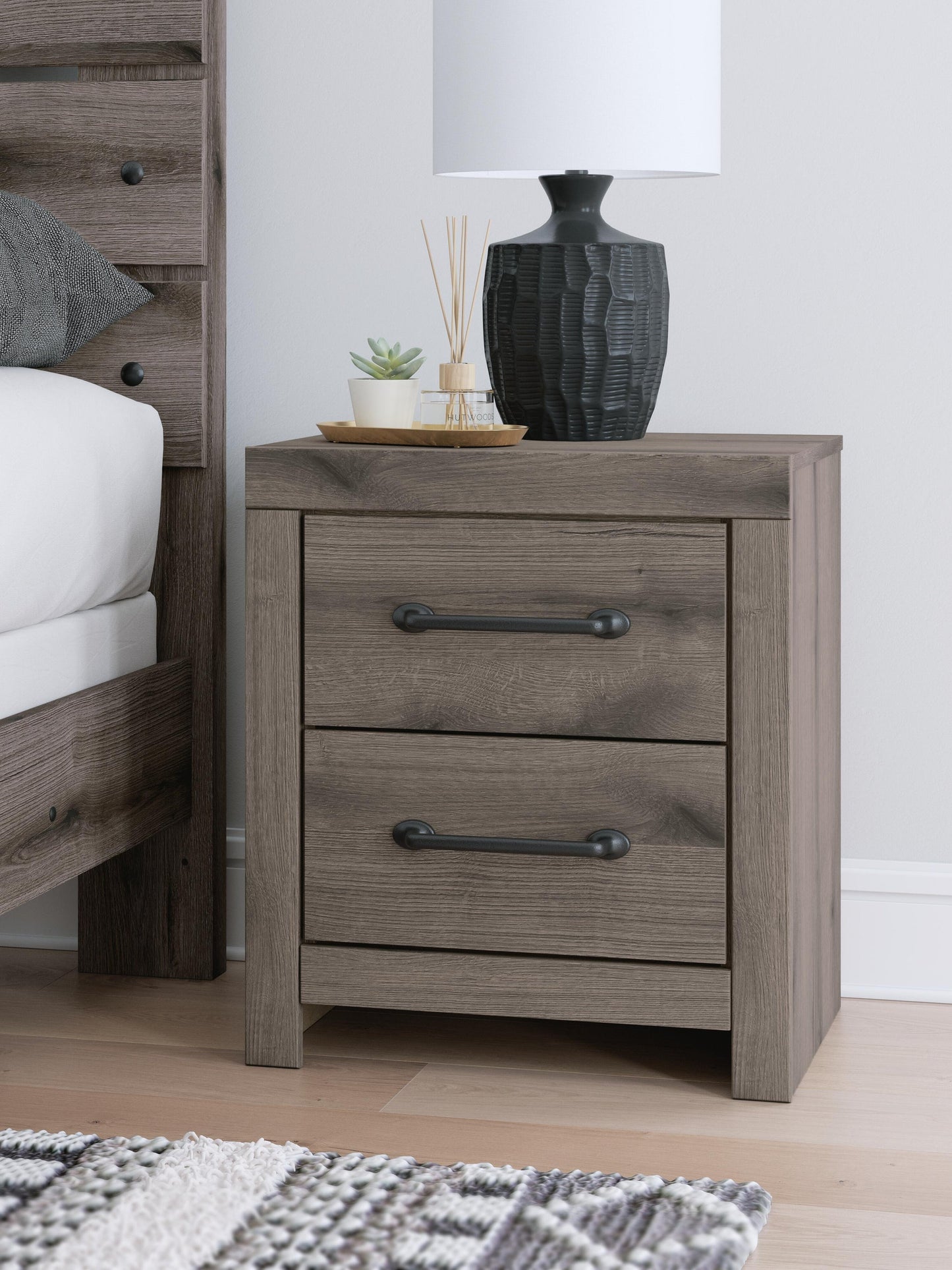 Urbanoore King Panel Bed, Dresser, Mirror and Nightstand