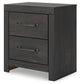 Delmorta King Panel Bed, Dresser, Mirror, Chest and Nightstand