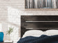 Delmorta Twin Panel Storage Bed, Dresser, Mirror and Nightstand