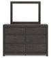 Parlayon King Panel Bed, Dresser and Mirror