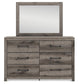 Urbanoore King Panel Bed, Dresser, Mirror, Chest and Nightstand