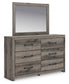 Urbanoore King Panel Bed, Dresser, Mirror, Chest and Nightstand