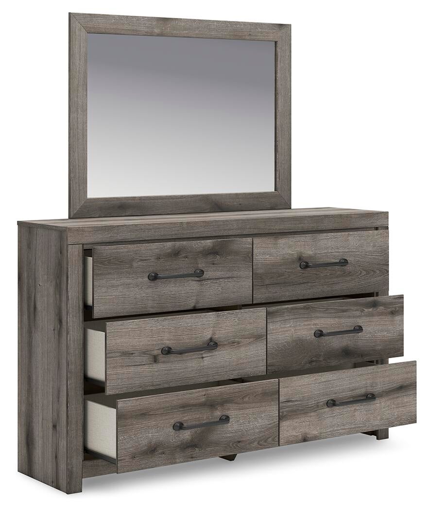 Urbanoore King Panel Bed, Dresser, Mirror, Chest and Nightstand