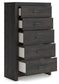 Delmorta Twin Panel Bed with Storage, Dresser, Mirror, Chest and Nightstand