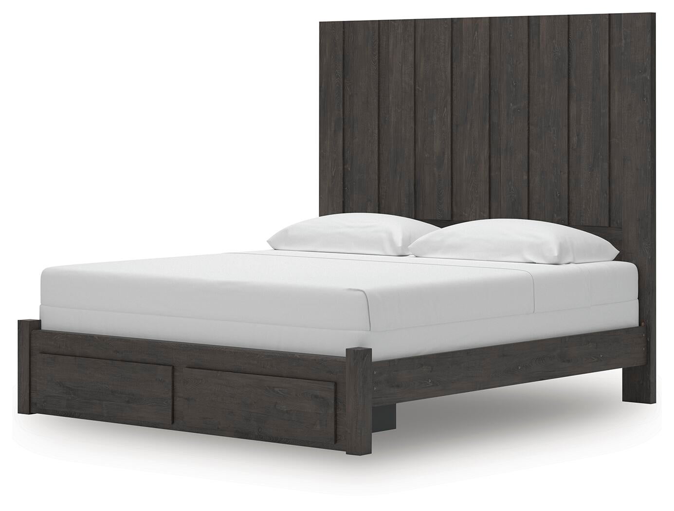Parlayon King Panel Storage Bed, Dresser, Mirror, Chest and Nightstand