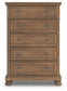 Vandenmore Queen Storage Sleigh Bed with Mirrored Dresser, Chest and Nightstand