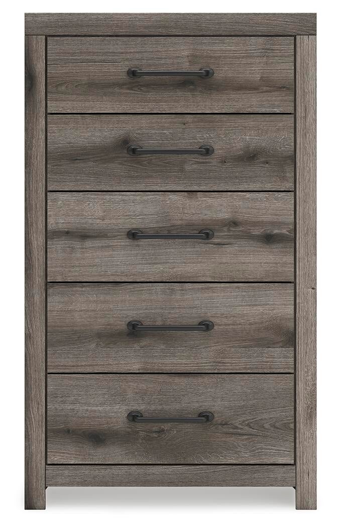 Urbanoore Twin Panel Bed with Storage, Dresser, Mirror, Chest and Nightstand