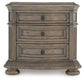 Ardenfield Queen Upholstered Sleigh Bed, Dresser, Mirror and Nightstand