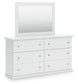 Bostwick Shoals Twin Panel Bed, Dresser, Mirror, Chest and Nightstand