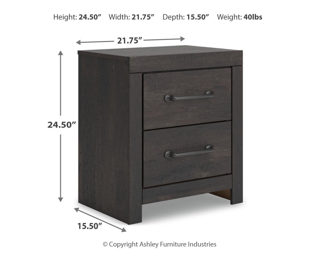 Delmorta Full Panel Bed, Dresser, Mirror and Nightstand