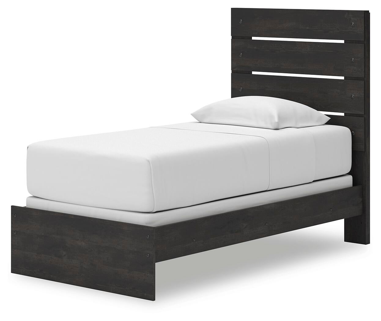 Delmorta Twin Panel Bed, Dresser and Mirror
