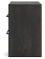 Delmorta Full Panel Storage Bed, Dresser, Mirror, Chest and Nightstand