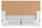 Zuraleus King Upholstered Panel Platform Bed, Dresser and Mirror