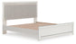 Zuraleus King Upholstered Panel Platform Bed, Dresser and Mirror
