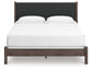 Pamytta King Upholstered Panel Bed, Dresser, Mirror and Nightstand