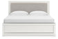 Zuraleus King Upholstered Panel Bed, Dresser, Mirror, Chest and Nightstand