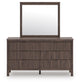 Cadmori Queen Panel Platform Bed, Dresser, Mirror, Chest and Nightstand