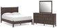 Pamytta Queen Panel Platform Bed, Dresser and Mirror