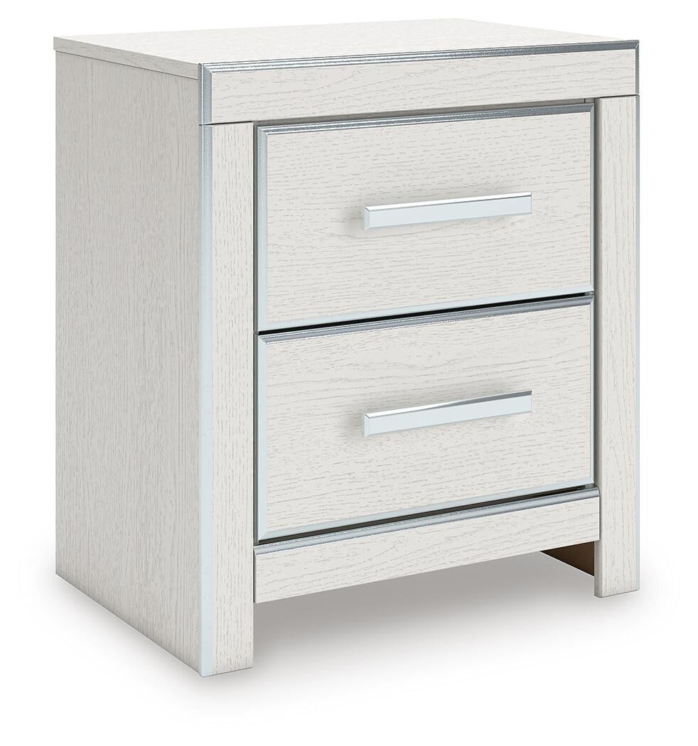 Zuraleus Queen Upholstered Panel Platform Storage Bed, Dresser, Mirror, Chest and Nightstand