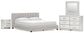 Zuraleus California King Upholstered Bed, Dresser, Mirror and Nightstand