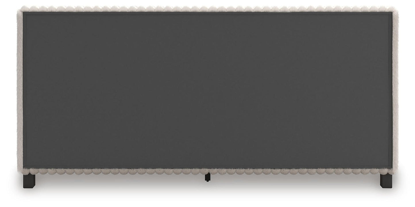 Zuraleus California King Upholstered Bed, Dresser and Mirror