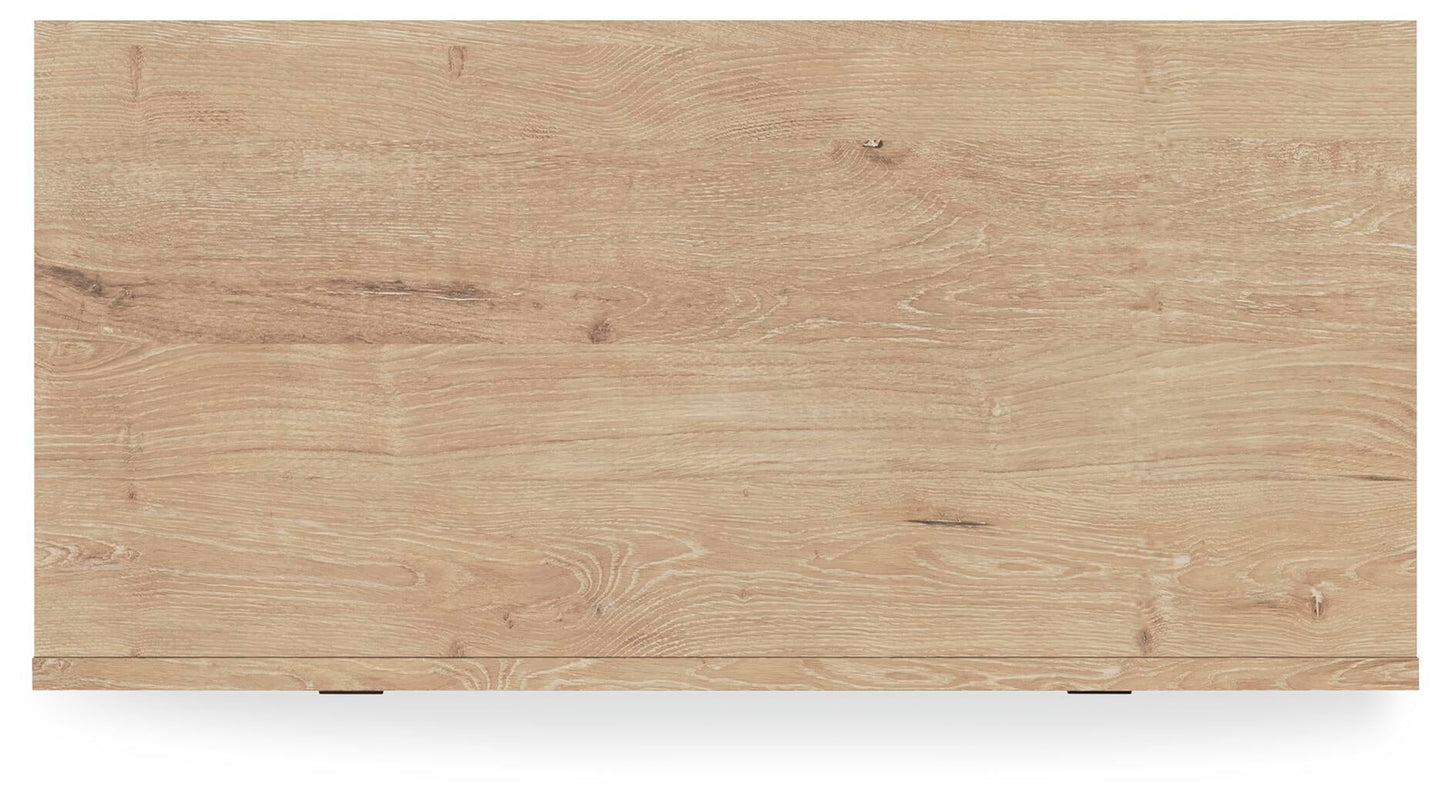 Cielden King Upholstered Bed with Roll Slats, Dresser, Mirror, Chest and Nightstand