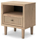 Cielden King Upholstered Bed with Roll Slats, Dresser, Mirror, Chest and Nightstand