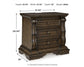 Maylee California King Canopy Bed, Dresser, Mirror, Chest and Nightstand