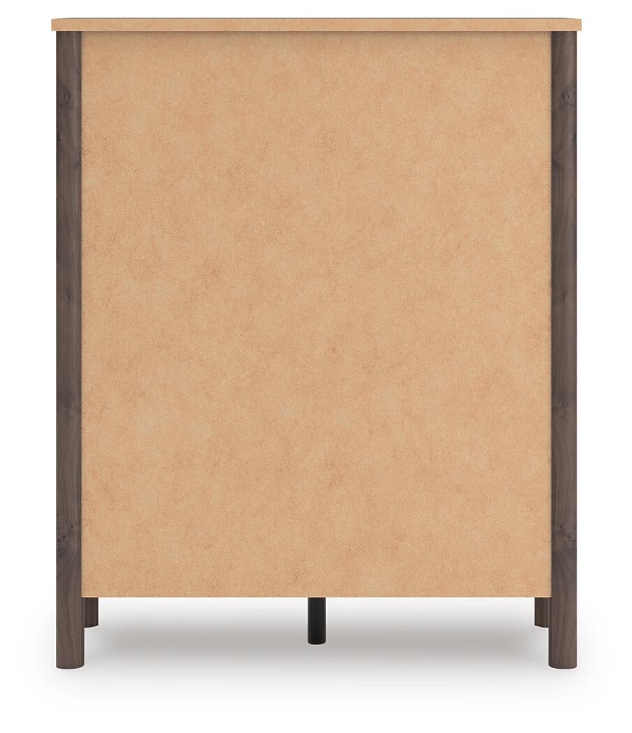 Pamytta Full Upholstered Panel Bed, Dresser, Mirror, Chest and Nightstand