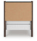 Pamytta Twin Upholstered Panel Bed, Dresser, Mirror and Nightstand