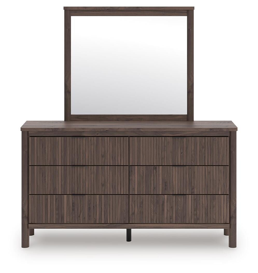 Cadmori Queen Panel Bed, Dresser, Mirror and Nightstand