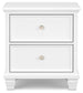 Fortman King Panel Storage Bed with Mirrored Dresser and Nightstand