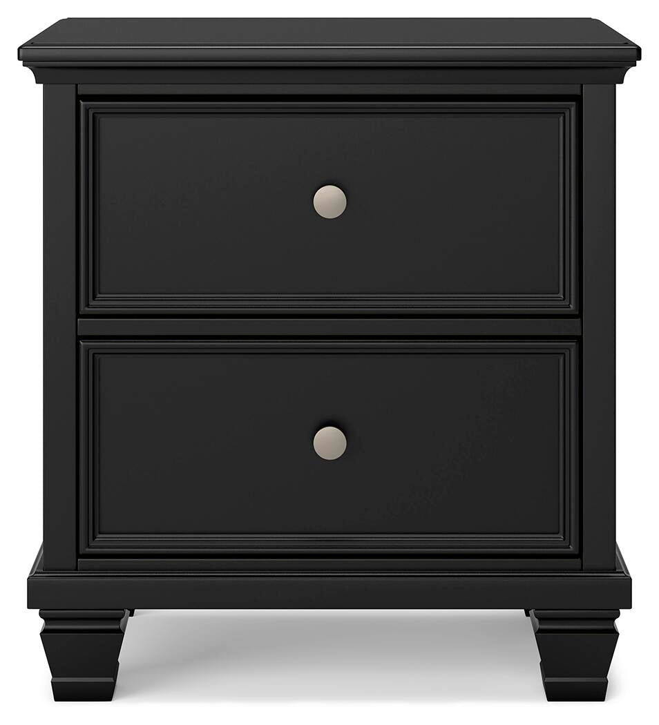 Lanolee Queen Panel Storage Bed, Dresser, Mirror and Nightstand