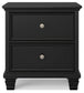 Lanolee California King Panel Storage Bed, Dresser, Mirror and Nightstand
