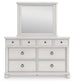 Chadworth King Poster Bed, Dresser and Mirror