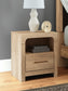 Hollymount Queen Upholstered Panel Bed, Dresser, Mirror and Nightstand