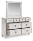 Chadworth California King Poster Bed, Dresser and Mirror