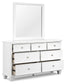 Fortman Twin Panel Storage Bed, Dresser and Mirror