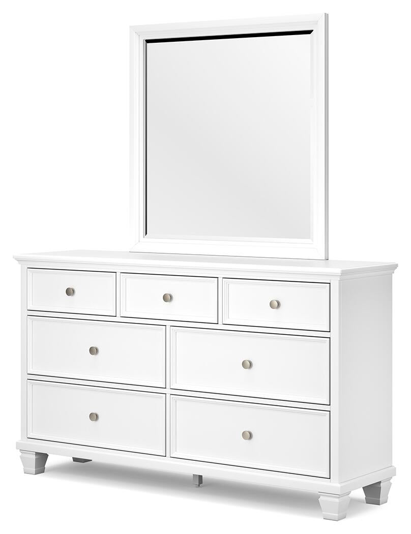 Fortman Twin Panel Storage Bed, Dresser and Mirror