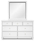 Fortman Full Panel Storage Bed, Dresser, Mirror and Nightstand