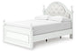 Maylilly Full Upholstered Panel Storage Bed, Dresser and Mirror