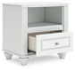 Maylilly Twin Upholstered Panel Storage Bed, Dresser, Mirror and Nightstand